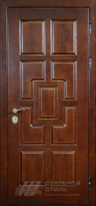 Входная дверь для дачи с МДФ ДЧ №13 с отделкой МДФ ПВХ - фото